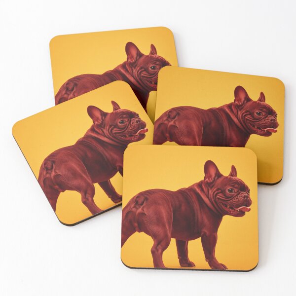 Item preview, Power Stance – Glossy Red French Bulldog designed and sold by Mario  Rojas.
