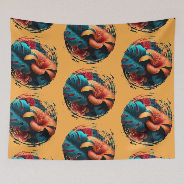 Item preview, Sunset Orange Hibiscus Flower designed and sold by SaltCraft.