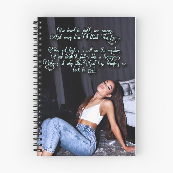Artikelvorschau, Ariana Grande everytime lyrics collage entworfen und verkauft von novamorgenstern.
