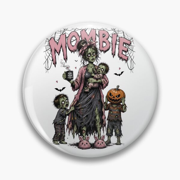 Item preview, Mombie - Dead Inside But Caffeinated - Funny Zombie Mom Halloween designed and sold by Neurospicy Trolls.