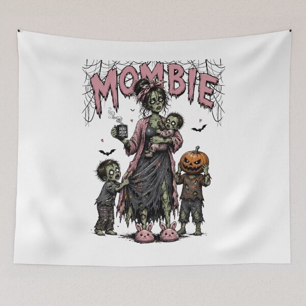 Item preview, Mombie - Dead Inside But Caffeinated - Funny Zombie Mom Halloween designed and sold by Neurospicy Trolls.