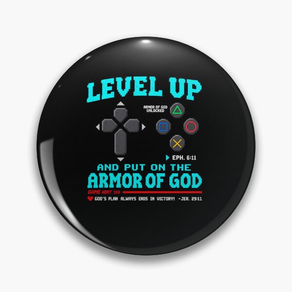 Item preview, Christian Gamer Level Up Armor Of God Unlocked designed and sold by elderberry.