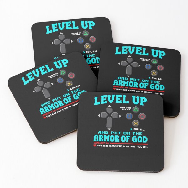 Item preview, Christian Gamer Level Up Armor Of God Unlocked designed and sold by elderberry.