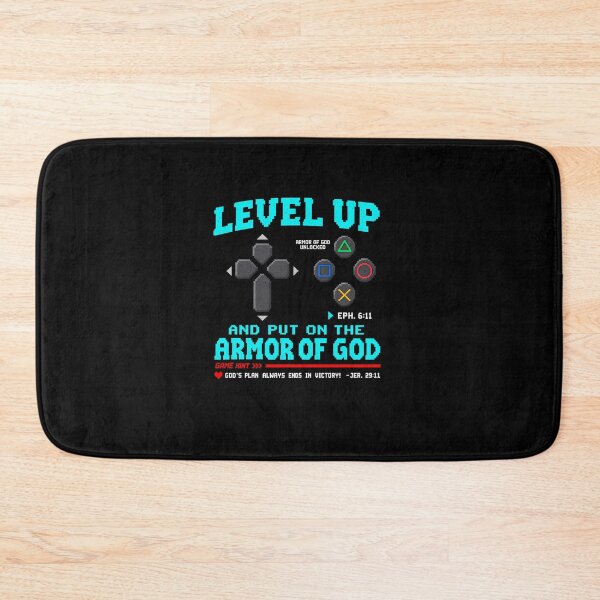 Item preview, Christian Gamer Level Up Armor Of God Unlocked designed and sold by elderberry.