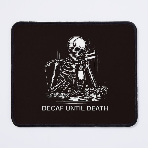 Item preview, Decaf Until Death - Funny Skeleton Coffee Lovers Grunge Aesthetic designed and sold by wyzin39.