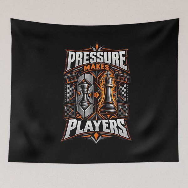 Item preview, Pressure Makes Players Chess Motivation designed and sold by KnightVibe.