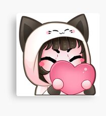 HUG Emote (Choco-Berri) Canvas Print