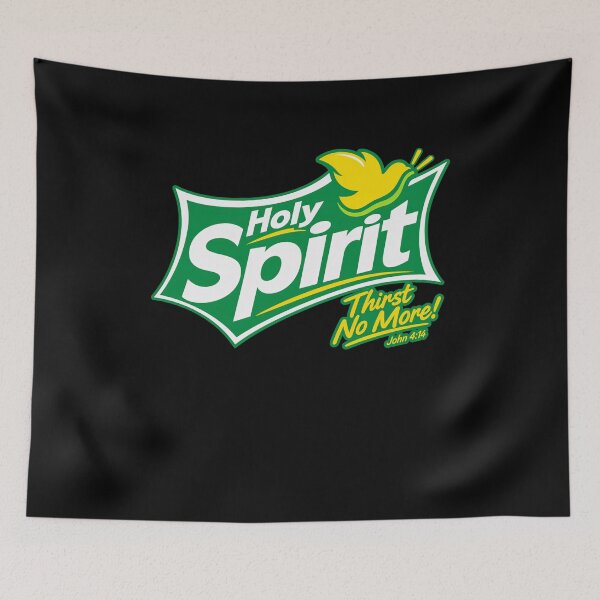 Item preview, Funny Holy Spirit John 4 14 Faith Label Humor Art designed and sold by elderberry.