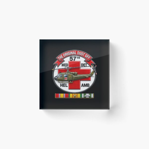 Item preview, Army - 57th Medical Co - Original Dustoff - Vietnam w VN SVC- 3D - Enhanced designed and sold by Military Insignia Products.