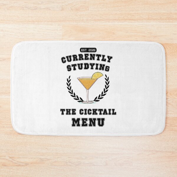 Item preview, Currently Studying the Cocktail Menu | Funny College Student Drinking Shirt designed and sold by luckyhue.
