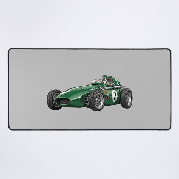 Item preview, 1958 Vanwall VW5 Vintage F1 Grand Prix Racing Car Illustration designed and sold by Motorline44.