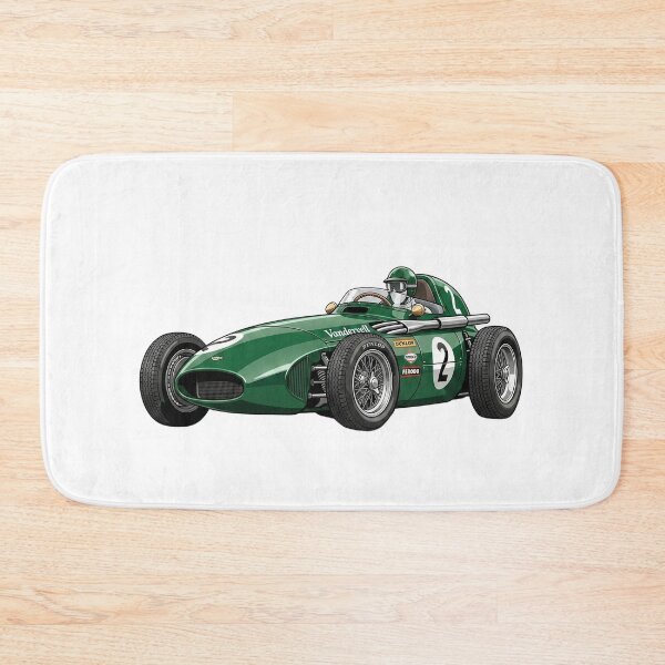 Item preview, 1958 Vanwall VW5 Vintage F1 Grand Prix Racing Car Illustration designed and sold by Motorline44.