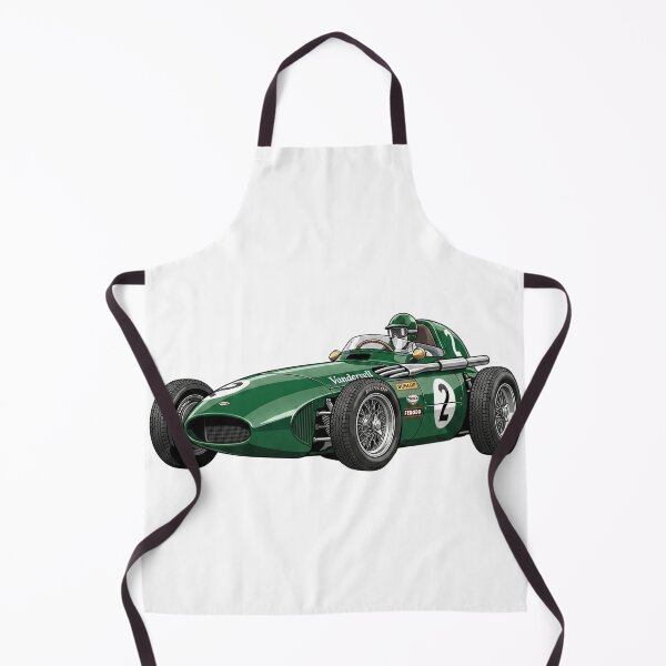 Item preview, 1958 Vanwall VW5 Vintage F1 Grand Prix Racing Car Illustration designed and sold by Motorline44.