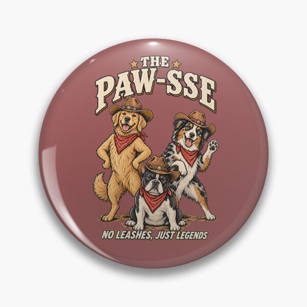 Item preview, The Paw-sse – Funny Cowboy Dogs designed and sold by NinaCreator.
