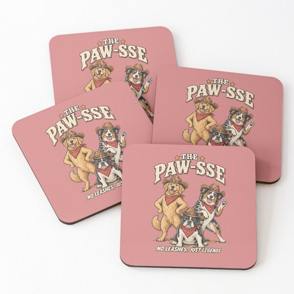 Item preview, The Paw-sse – Funny Cowboy Dogs designed and sold by NinaCreator.
