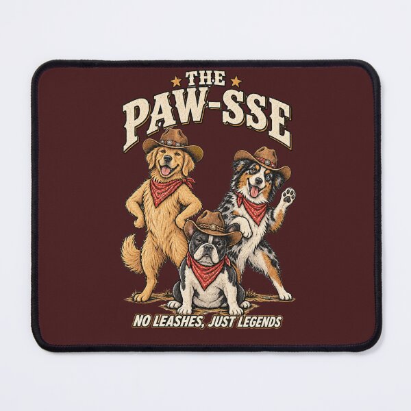 Item preview, The Paw-sse – Funny Cowboy Dogs designed and sold by NinaCreator.