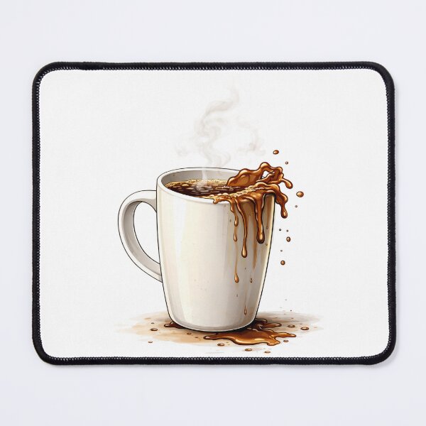 Item preview, Coffee Splash Hot Mug Caffeine Lover Morning Drink Design. designed and sold by The-T-In-Retro.