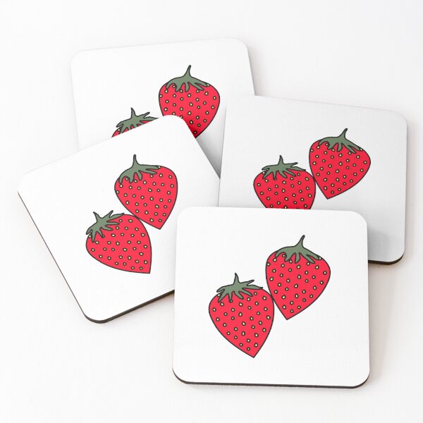 Item preview, Two strawberries  designed and sold by Nila Ilustraços.