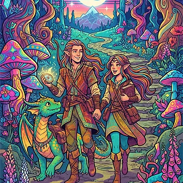 Artwork thumbnail, Elf couple by PP&RAINBOW SHOP