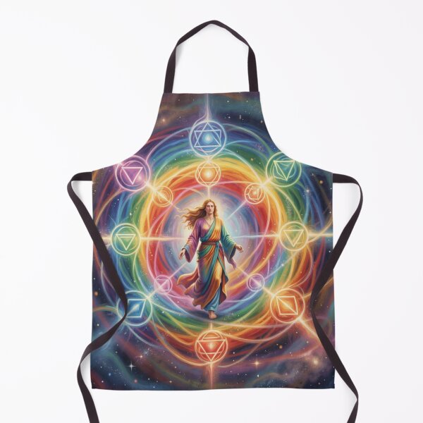 Item preview, Chakra Ascension • Rainbow Energy Alignment • Cosmic Spiritual Geometry Art designed and sold by Aurora & Ink Artworks .