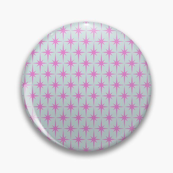 Item preview, "Groovy Pink Star Burst Print — Retro Pastel Geometric Art" designed and sold by ArtwithRabbit.