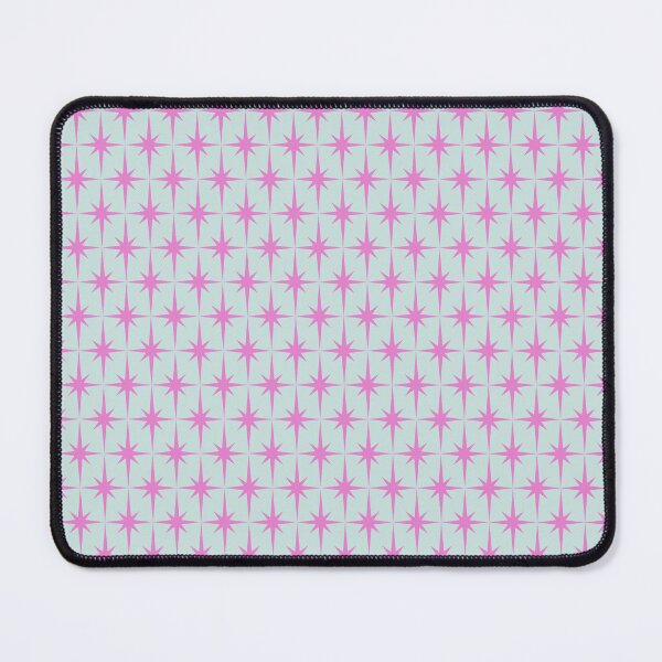 Item preview, "Groovy Pink Star Burst Print — Retro Pastel Geometric Art" designed and sold by ArtwithRabbit.