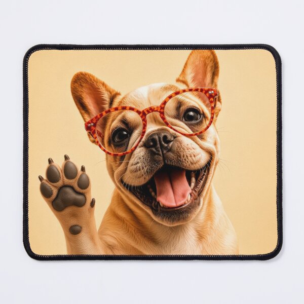 Item preview, Frenchie with Red Glasses designed and sold by Mario Rojas.
