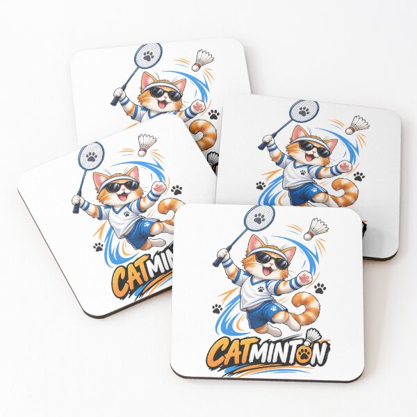 Item preview, Cool Cat Badminton Champion designed and sold by T-Shirts & Gifts.
