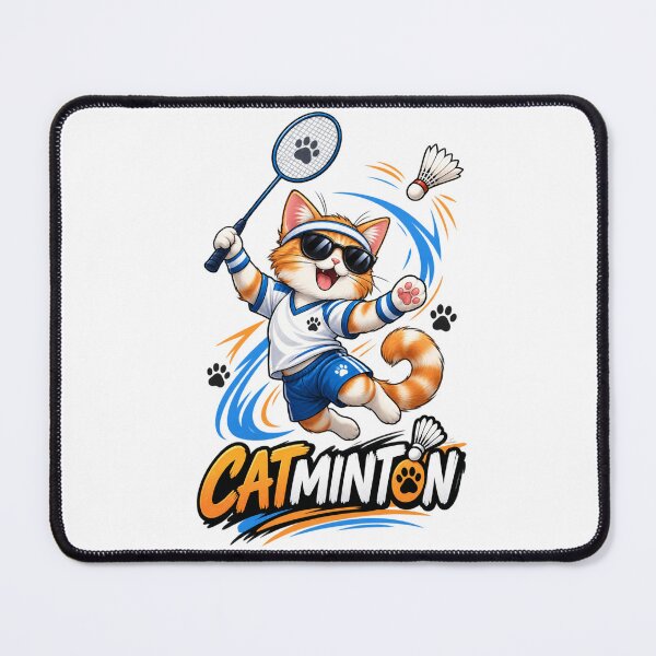 Item preview, Cool Cat Badminton Champion designed and sold by T-Shirts & Gifts.