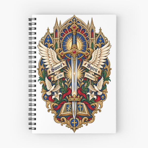 Item preview, Sword of the Spirit Neo-Gothic Catholic designed and sold by PrayerWarriorUSA.