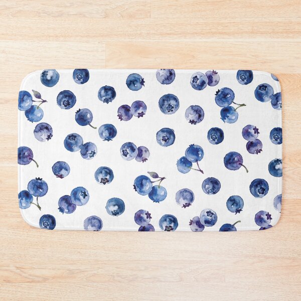 Item preview, Wild Maine Blueberries Watercolor Pattern designed and sold by katelizspra.