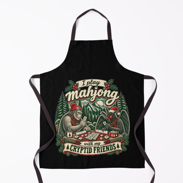 Item preview, I play mahjong with my cryptid friends designed and sold by BigfeetLittlepaws.
