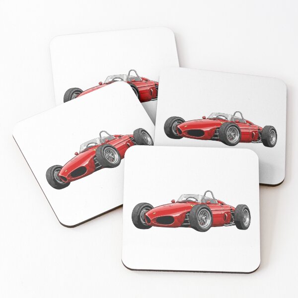 Item preview, 1961 Ferrari 156 Sharknose Vintage F1 Racing Car Illustration designed and sold by Motorline44.