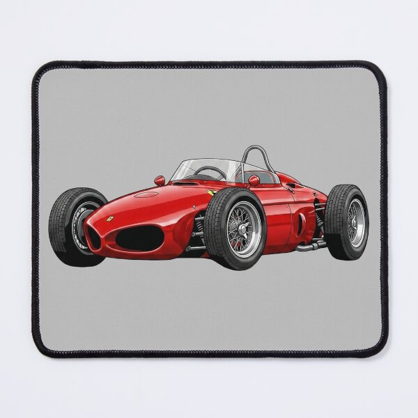Item preview, 1961 Ferrari 156 Sharknose Vintage F1 Racing Car Illustration designed and sold by Motorline44.