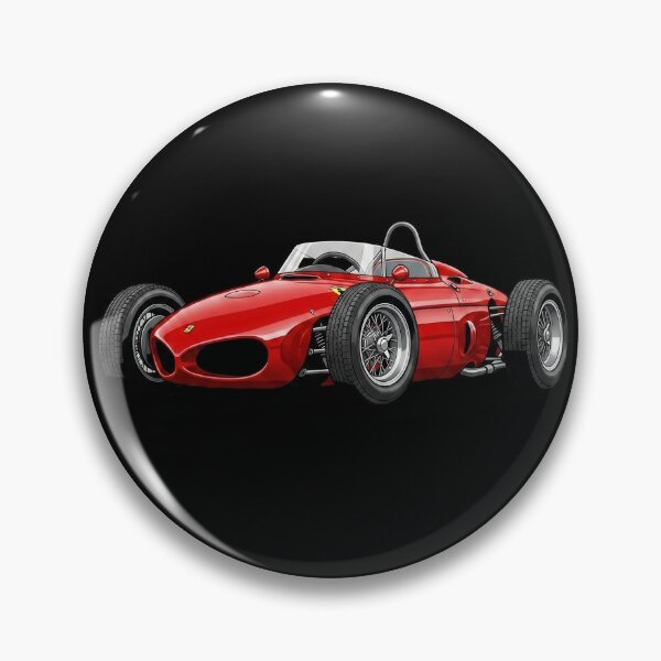 Item preview, 1961 Ferrari 156 Sharknose Vintage F1 Racing Car Illustration designed and sold by Motorline44.