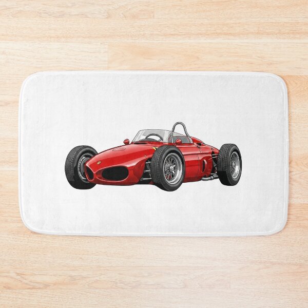 Item preview, 1961 Ferrari 156 Sharknose Vintage F1 Racing Car Illustration designed and sold by Motorline44.