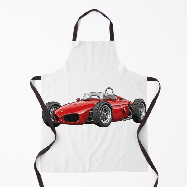 Item preview, 1961 Ferrari 156 Sharknose Vintage F1 Racing Car Illustration designed and sold by Motorline44.