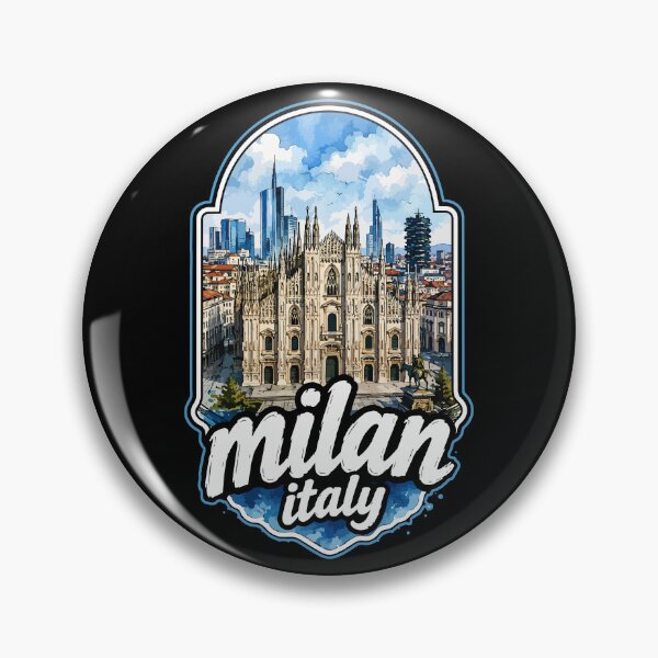 Item preview, Milan Italy Europe Watercolor Art Travel designed and sold by TomFrontierArt.