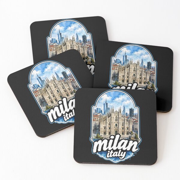 Item preview, Milan Italy Europe Watercolor Art Travel designed and sold by TomFrontierArt.