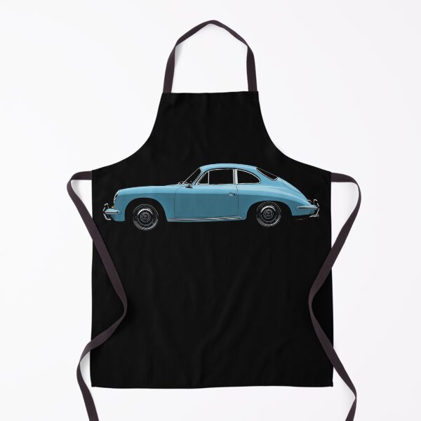Item preview, Blue Porsche 356 side illustration designed and sold by blackdogshop.