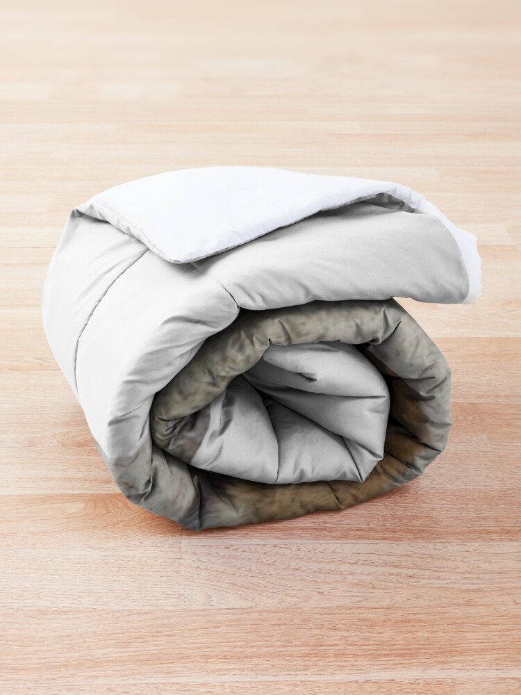 Alternate view of Red fox family Comforter
