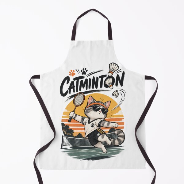 Item preview, Cool Cat Badminton Smash Champion designed and sold by T-Shirts & Gifts.