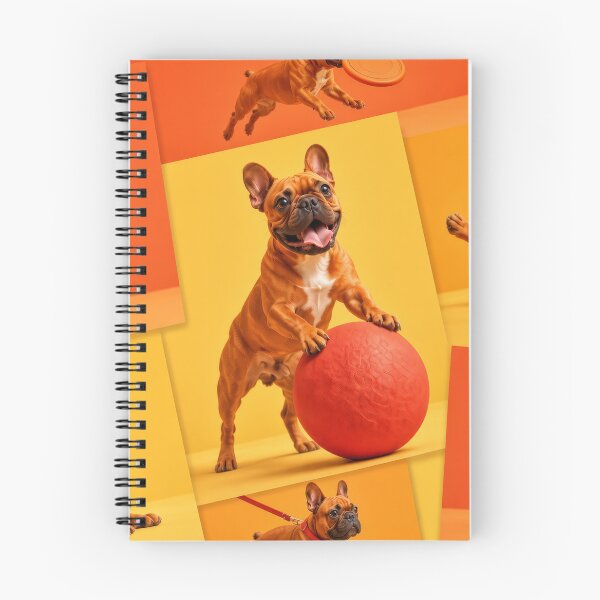 Item preview, Play Hard – Orange Frenchie Fun Collage designed and sold by Mario  Rojas.