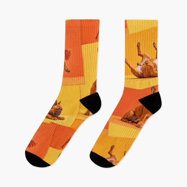 Item preview, Play Hard – Orange Frenchie Fun Collage designed and sold by Mario  Rojas.