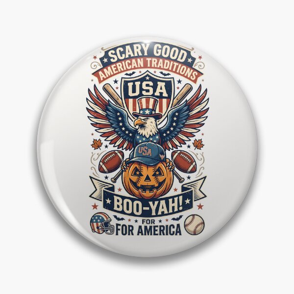 Item preview, Scary good American traditions - Boo-Yah! for America - Patriotic Halloween designed and sold by ParadoxParadox.