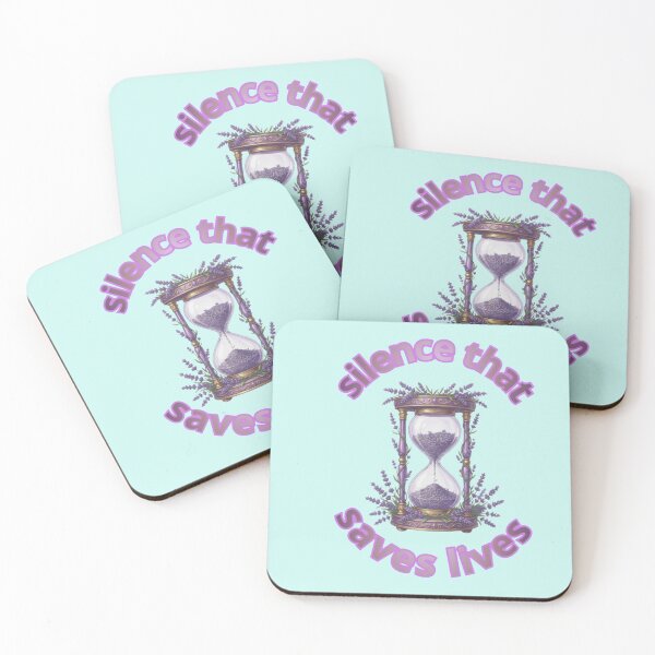 Item preview, Silence That Saves Lives – Lavender Hourglass Inspirational Design designed and sold by med-lavender-ee.