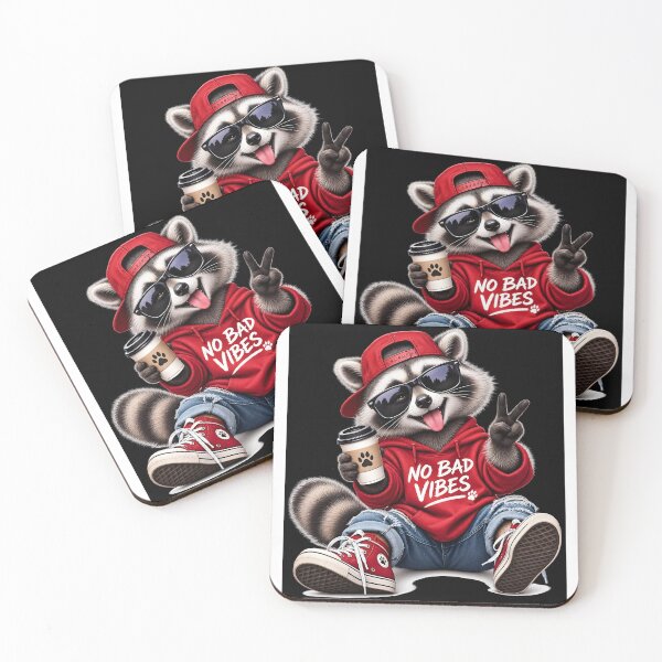 Item preview, Vibe Raccoon designed and sold by DoveArtDesigns.