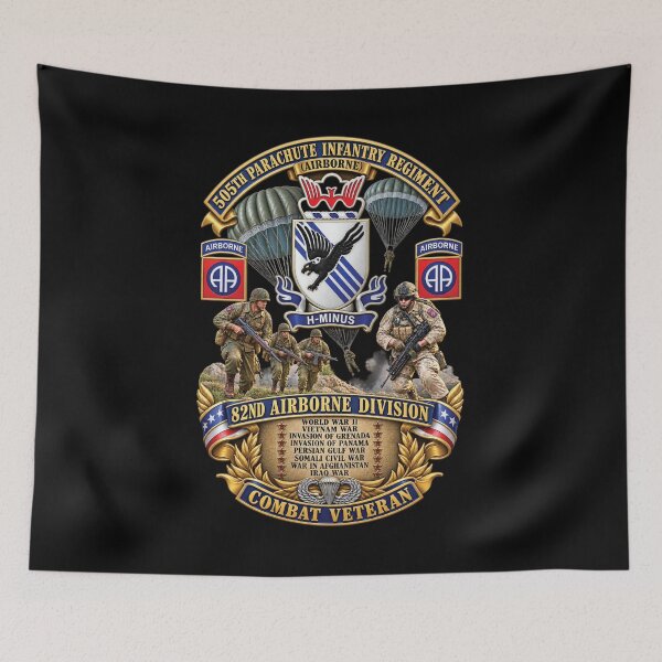 Item preview, Army - Combat Vet w 505th PIR - 82nd Airborne  w Campaigns - Soldiers - SSI - 3D - Enhanced designed and sold by Military Insignia Products.