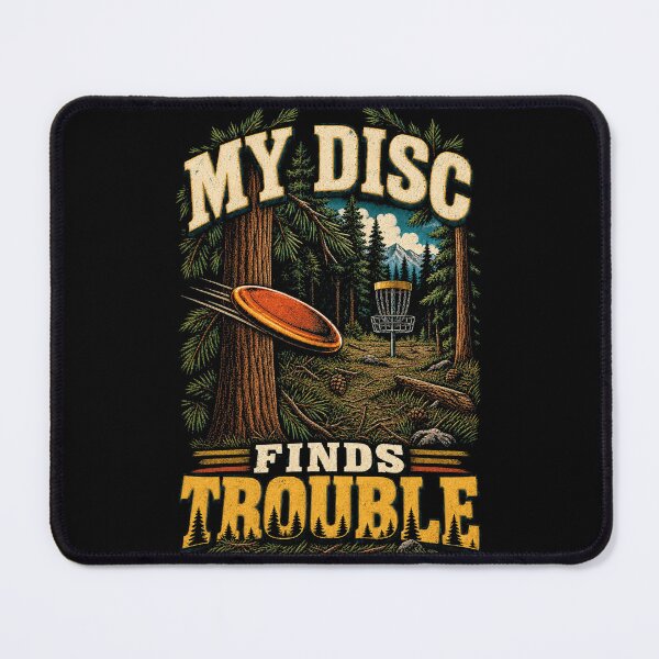 Item preview, My Disc Finds Trouble Vintage Disc Golf designed and sold by Gustavo Navarro.