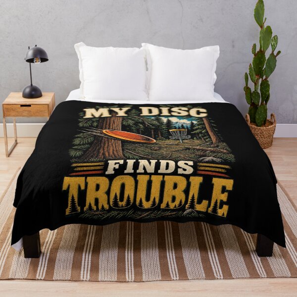 Item preview, My Disc Finds Trouble Vintage Disc Golf designed and sold by Gustavo Navarro.